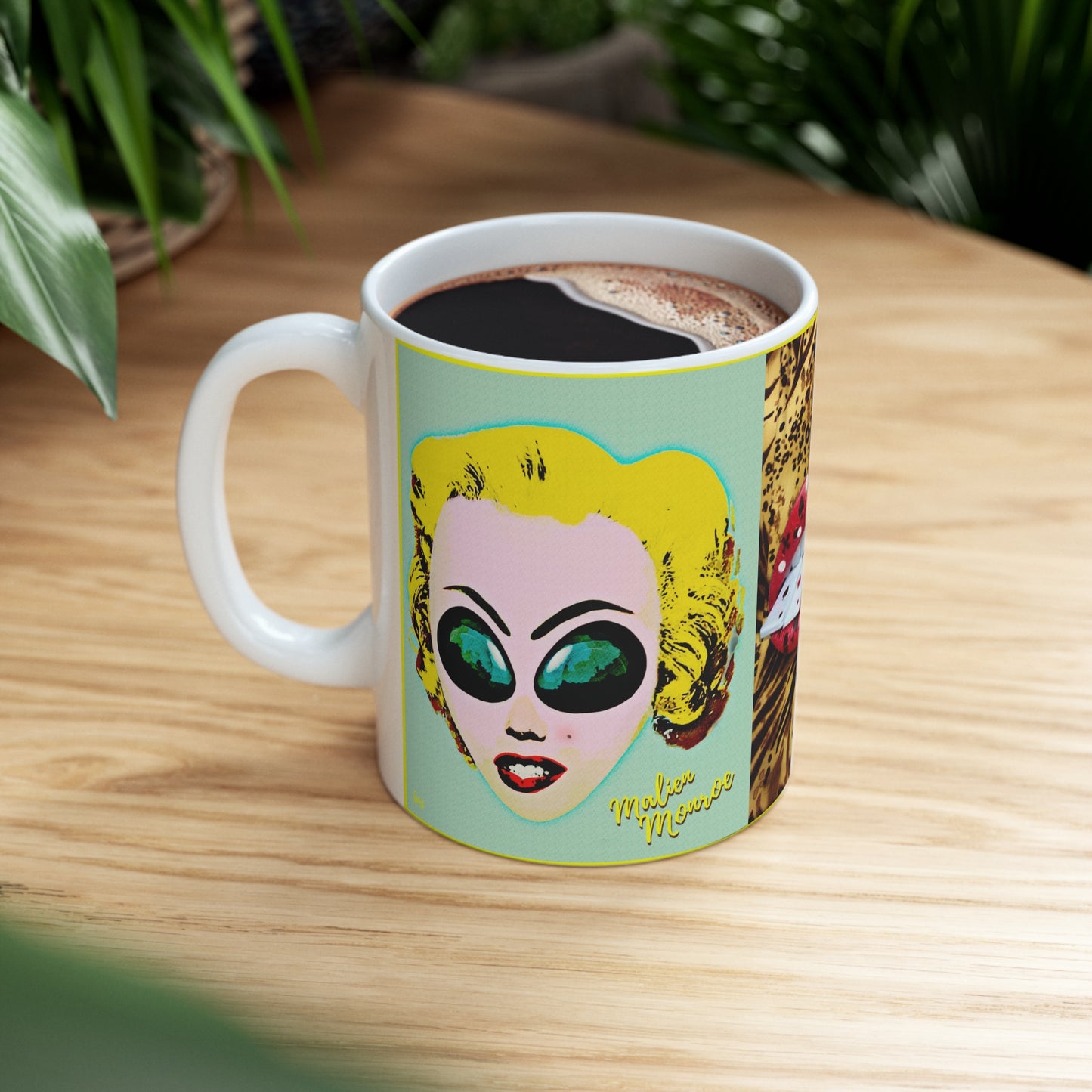 MUG: Malien Monroe Pop-Art #3 Ceramic Mug 11oz