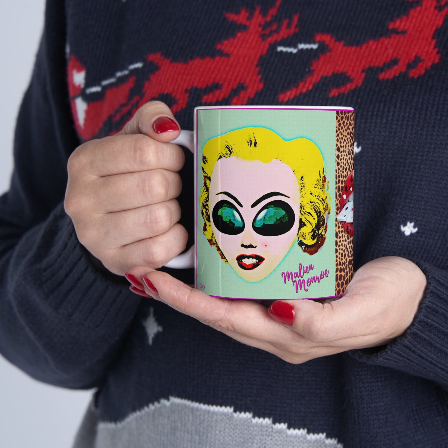 MUG: Malien Monroe Pop-Art #2 Ceramic Mug 11oz