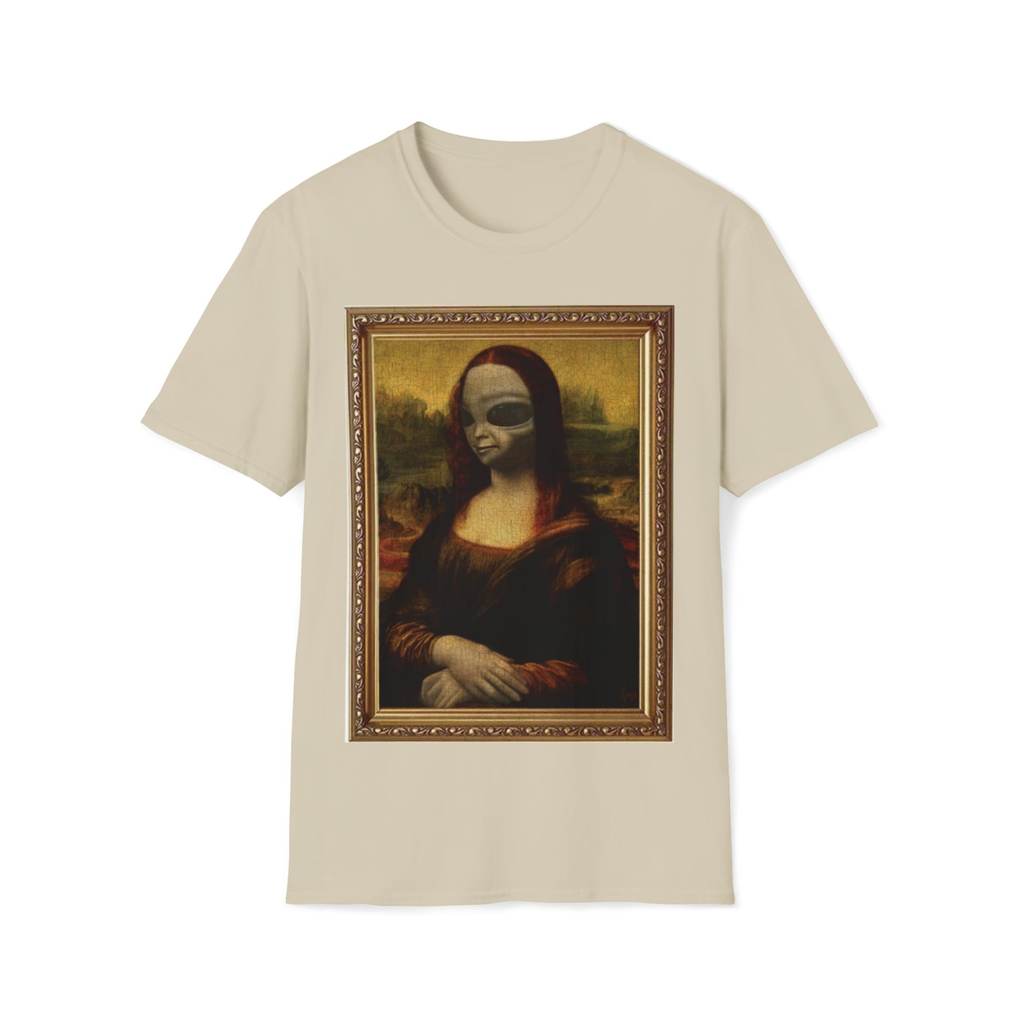 T "Alien Lisa" Classic Art Masters Unisex Softstyle T-Shirt