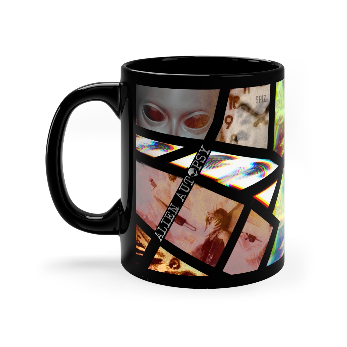 MUG: Alien Autopsy TV Colour Phase Black Glossy Mug