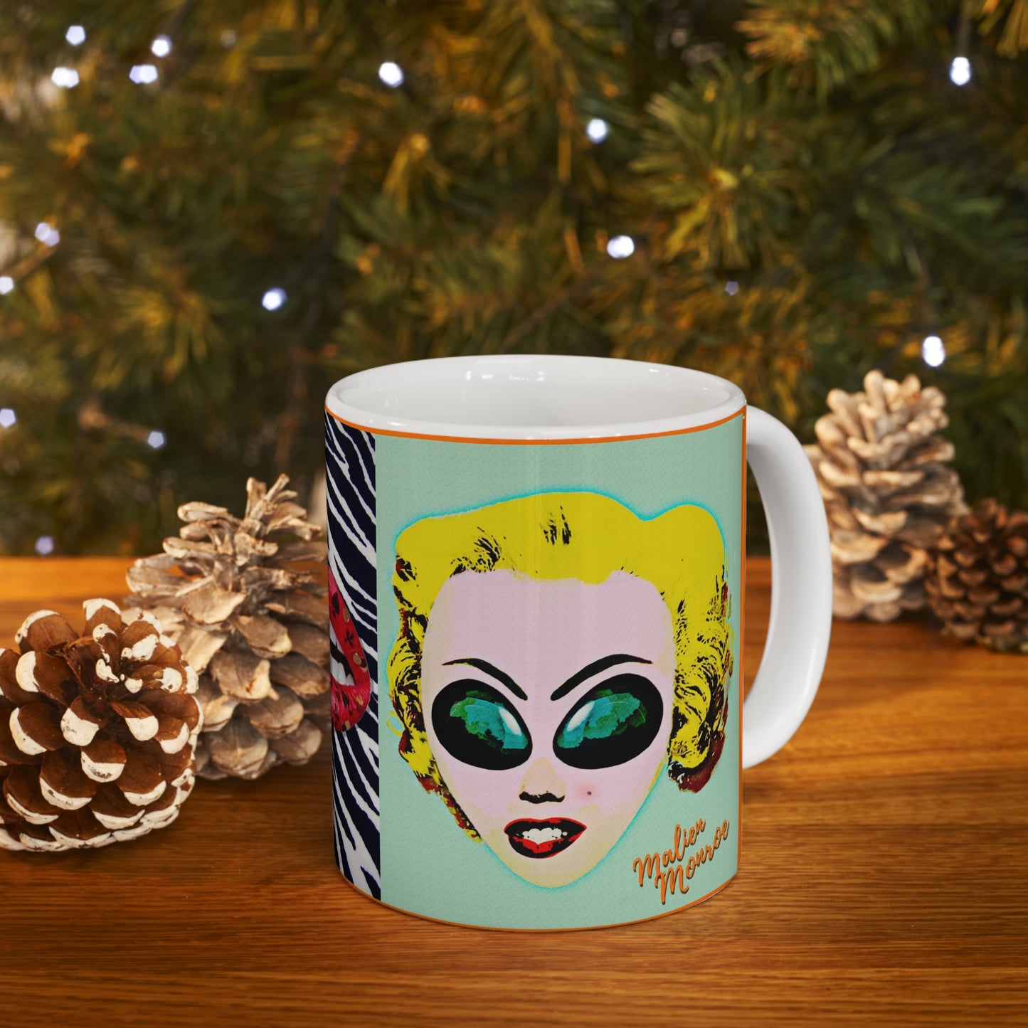 MUG: Malien Monroe Pop-Art #4 Ceramic Mug 11oz