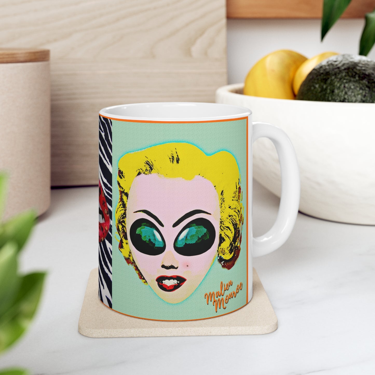 MUG: Malien Monroe Pop-Art #4 Ceramic Mug 11oz