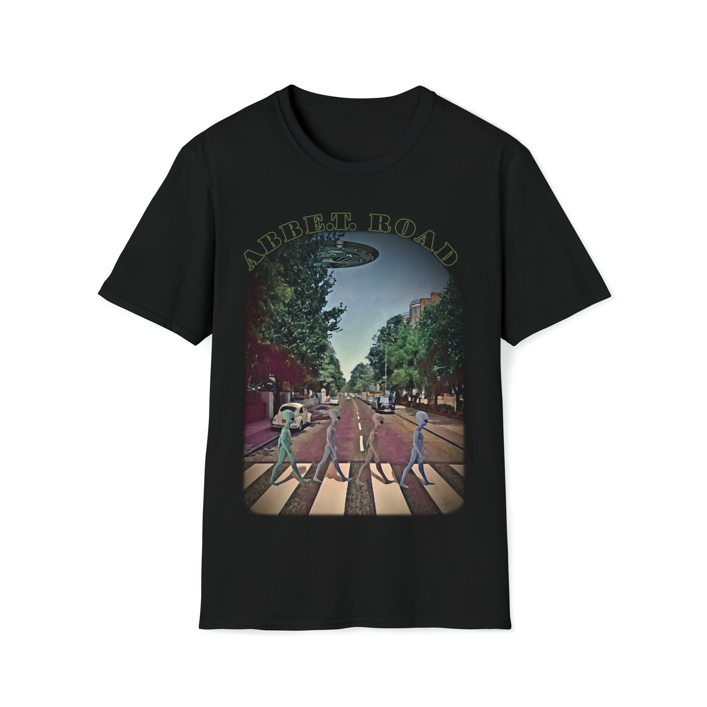 T "ABB E.T. ROAD" The Beatles in a Parallel Universe - Unisex Softstyle T-Shirt