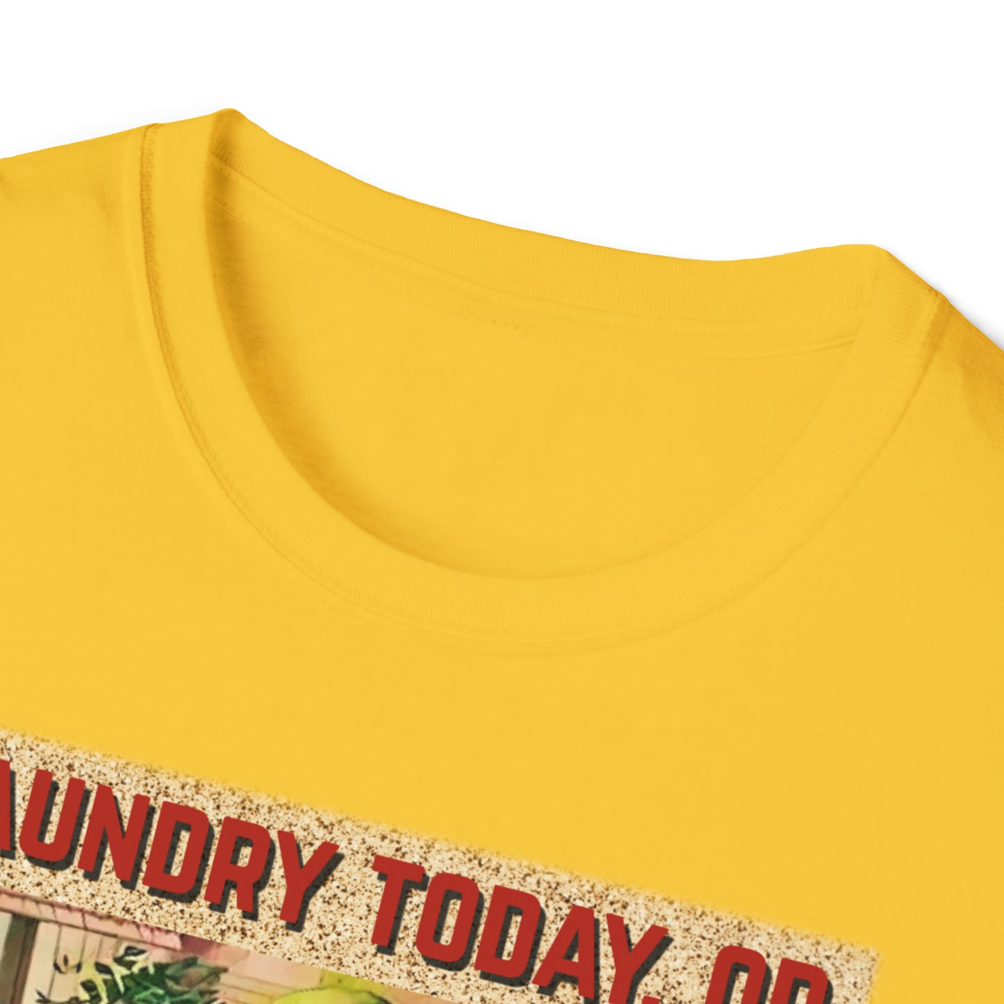 T "Laundry Today, or Naked Tomorrow Unisex Softstyle T-Shirt