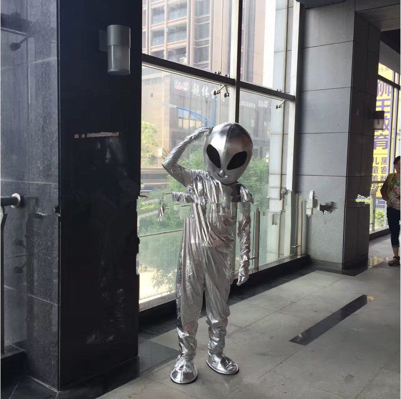 C Silver Alien Costume