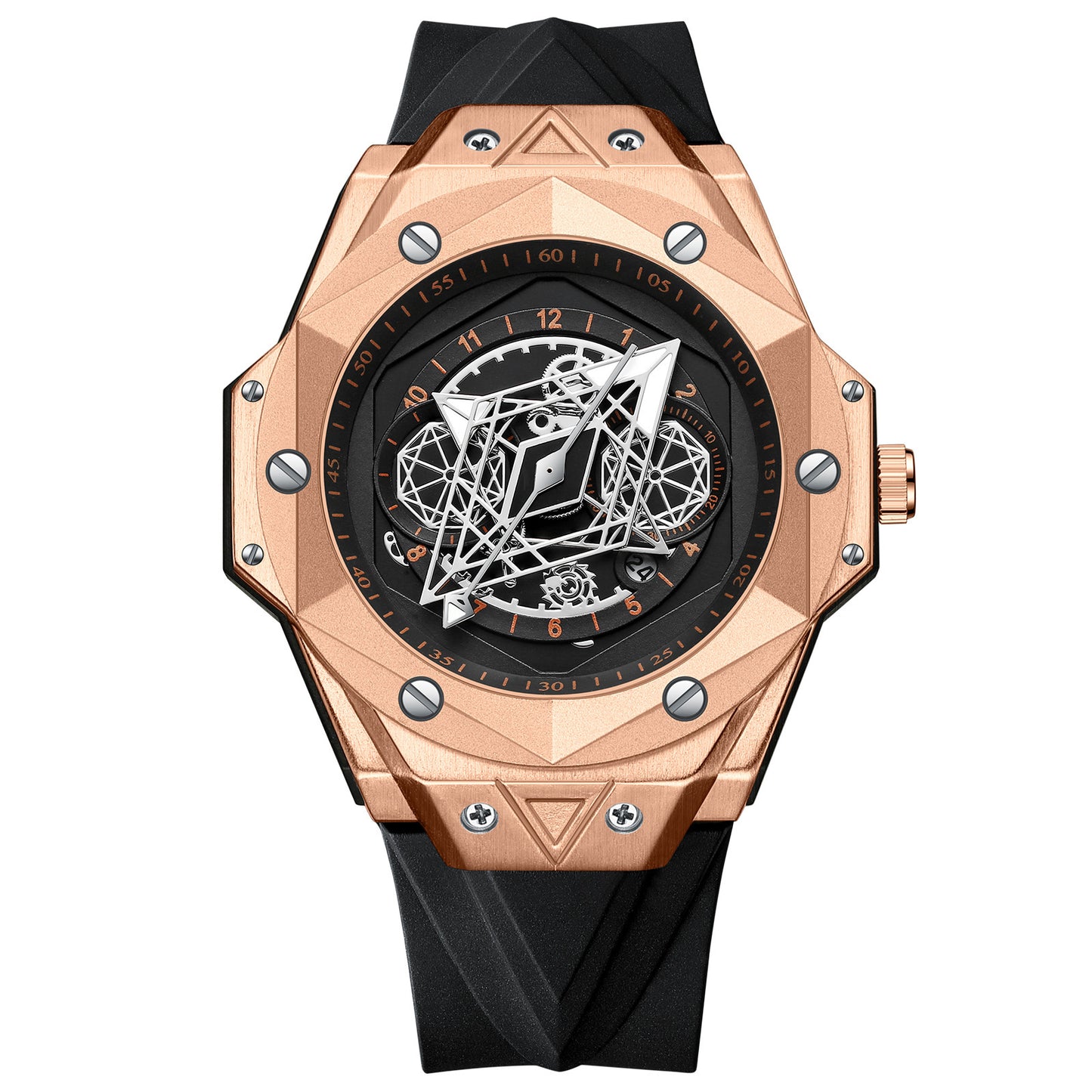 W Intergalactic Symmetry Men's Waterproof Silicone Quartz Watch