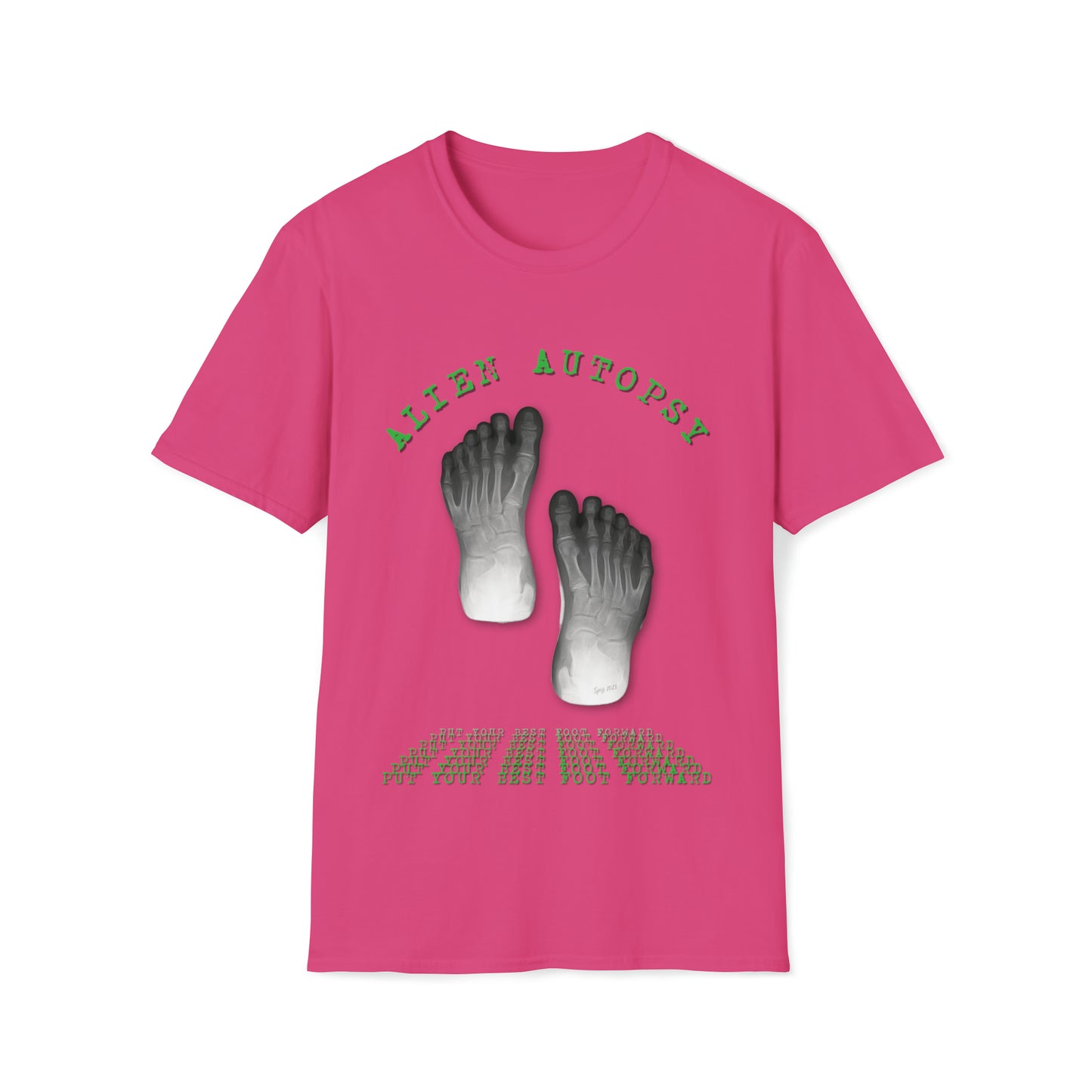 T "Best Foot Forward"  Alien Autopsy Unisex Softstyle T-Shirt