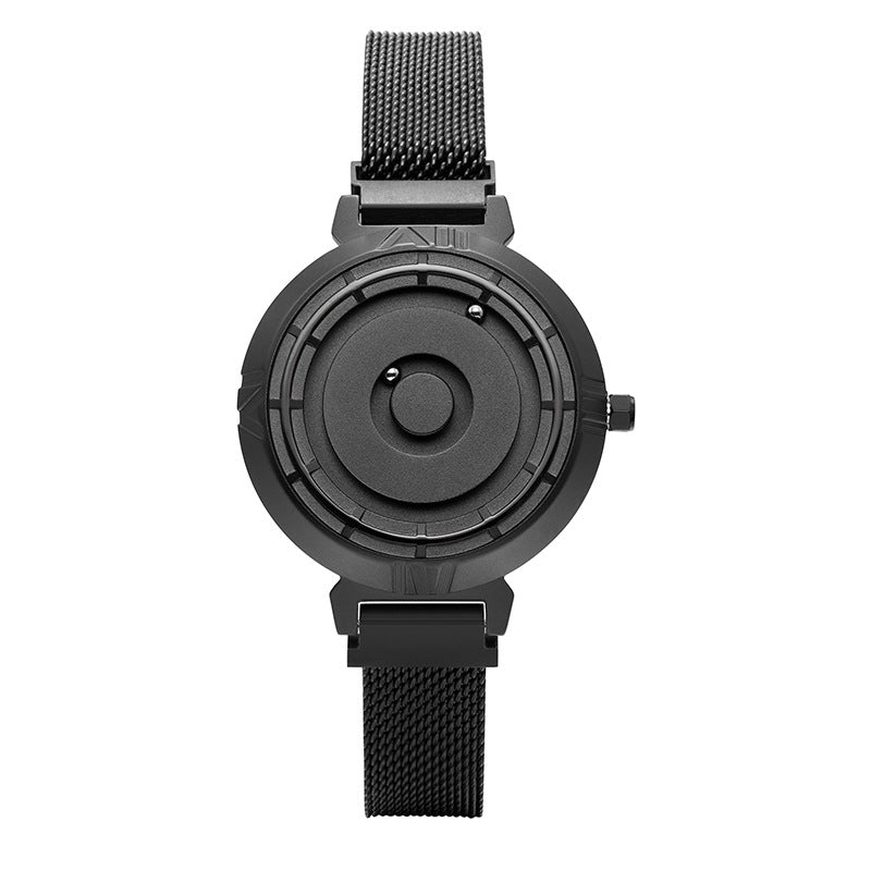 W Alien Black Technology Women's Concept Watch - Frameless Design Magnetic Non-glass Rolling Ball Bearing Watch Quartz