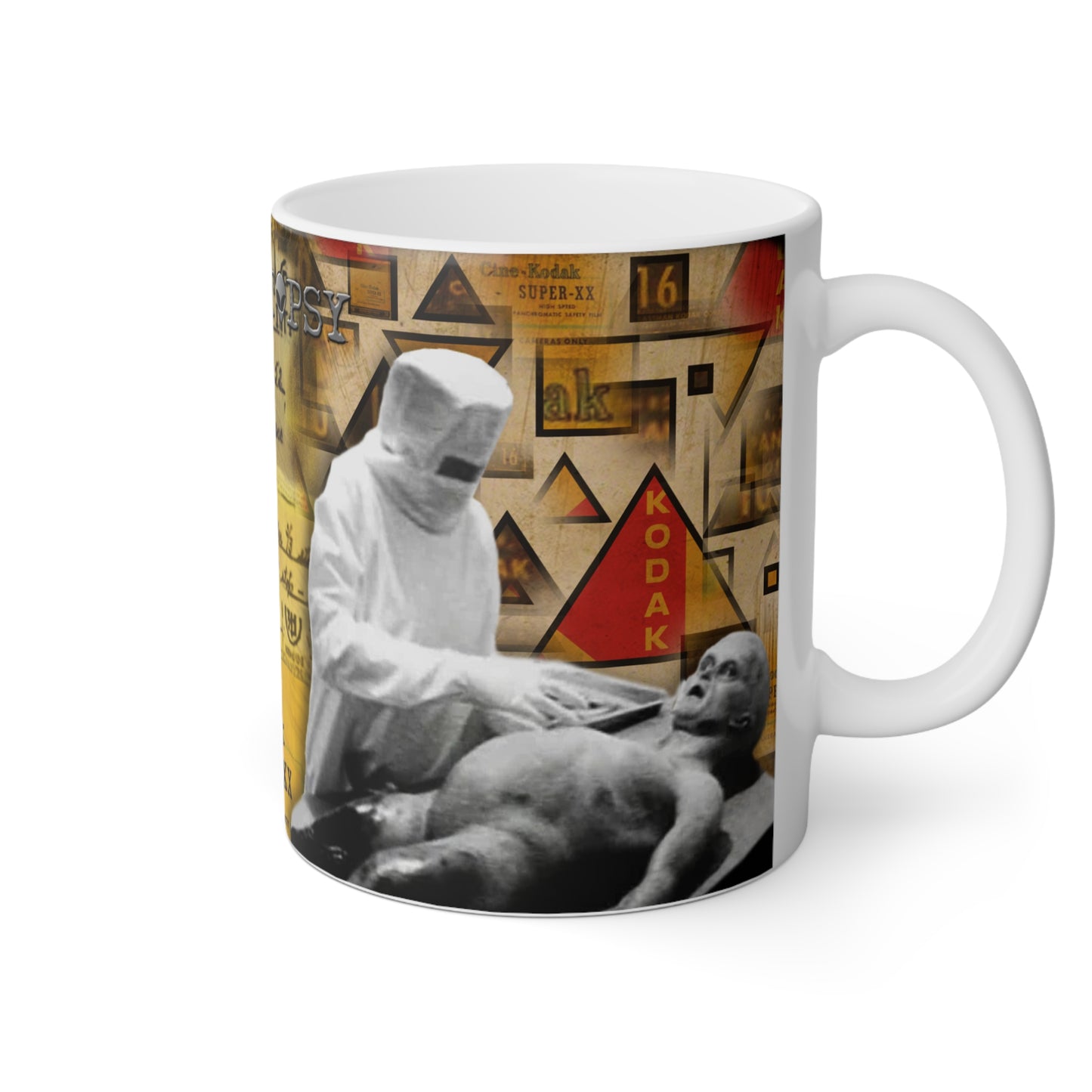 MUG: "Alien Autopsy Super XX Film" White Mug, 11oz