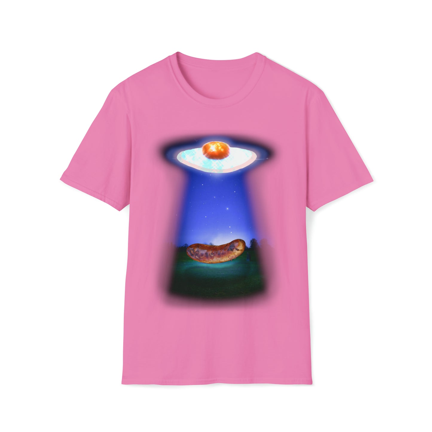 T "Sausage Abduction" Eggstratterestrial activity Unisex Softstyle T-Shirt