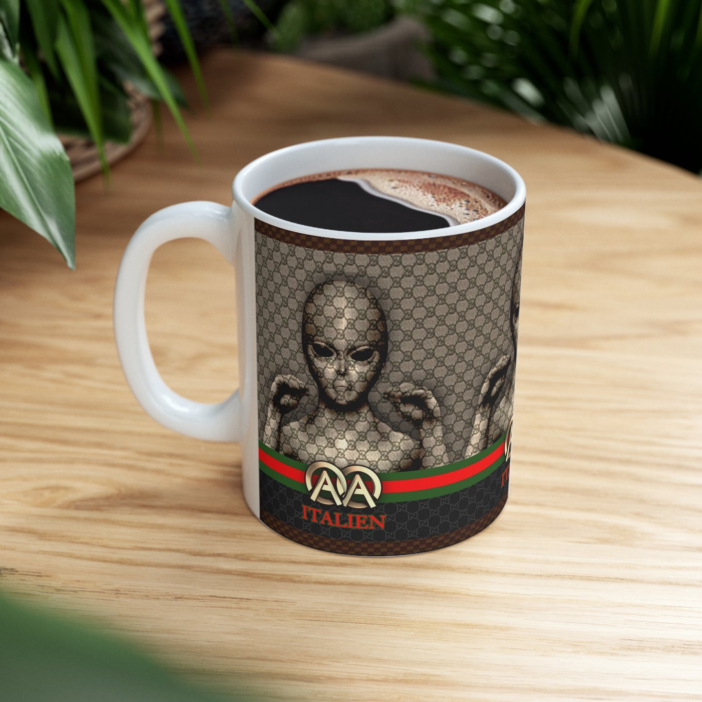 MUG: ITALIEN 'Hologram' Designer Ceramic Mug 11oz