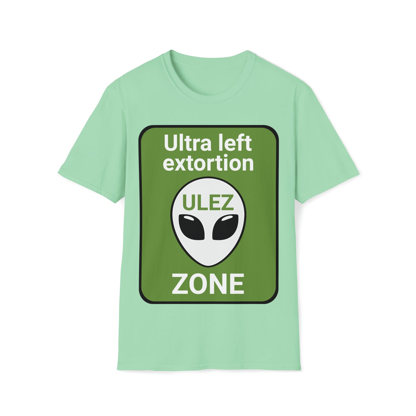 T "ULEZ" Alien Humour #1 Unisex Softstyle T-Shirt