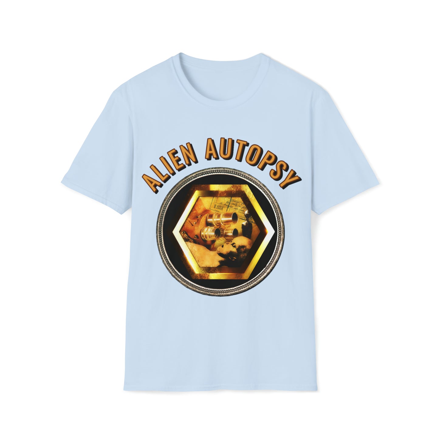 T "Alien Autopsy Hex Coin" Unisex Softstyle T-Shirt