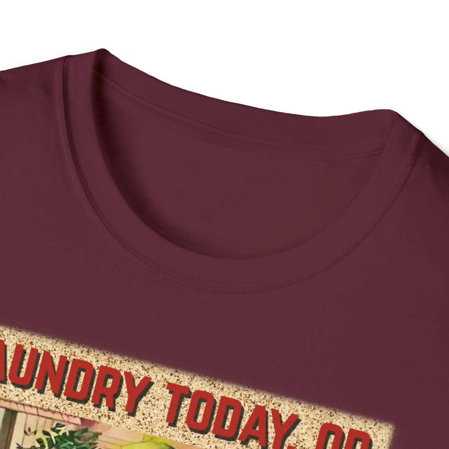 T "Laundry Today, or Naked Tomorrow Unisex Softstyle T-Shirt