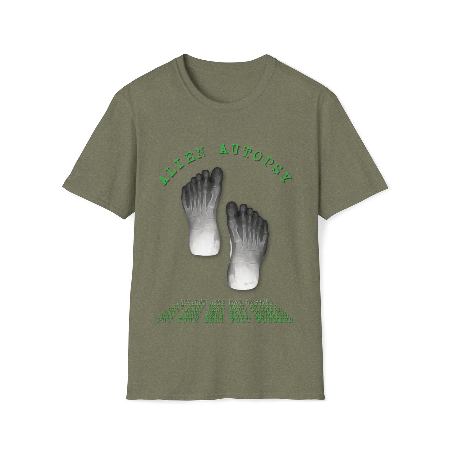 T "Best Foot Forward"  Alien Autopsy Unisex Softstyle T-Shirt