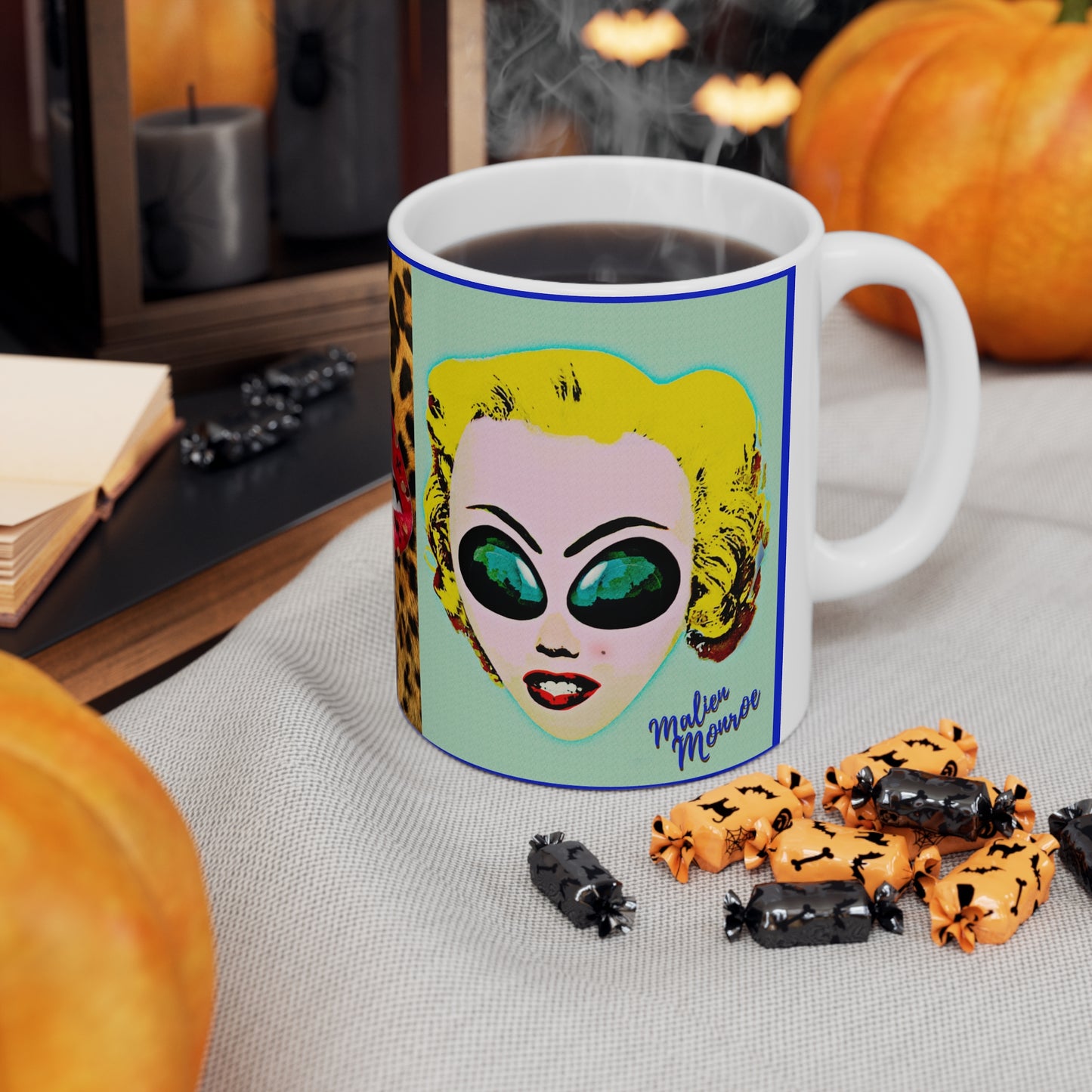 MUG: Malien Monroe Pop-Art #5 Ceramic Mug 11oz