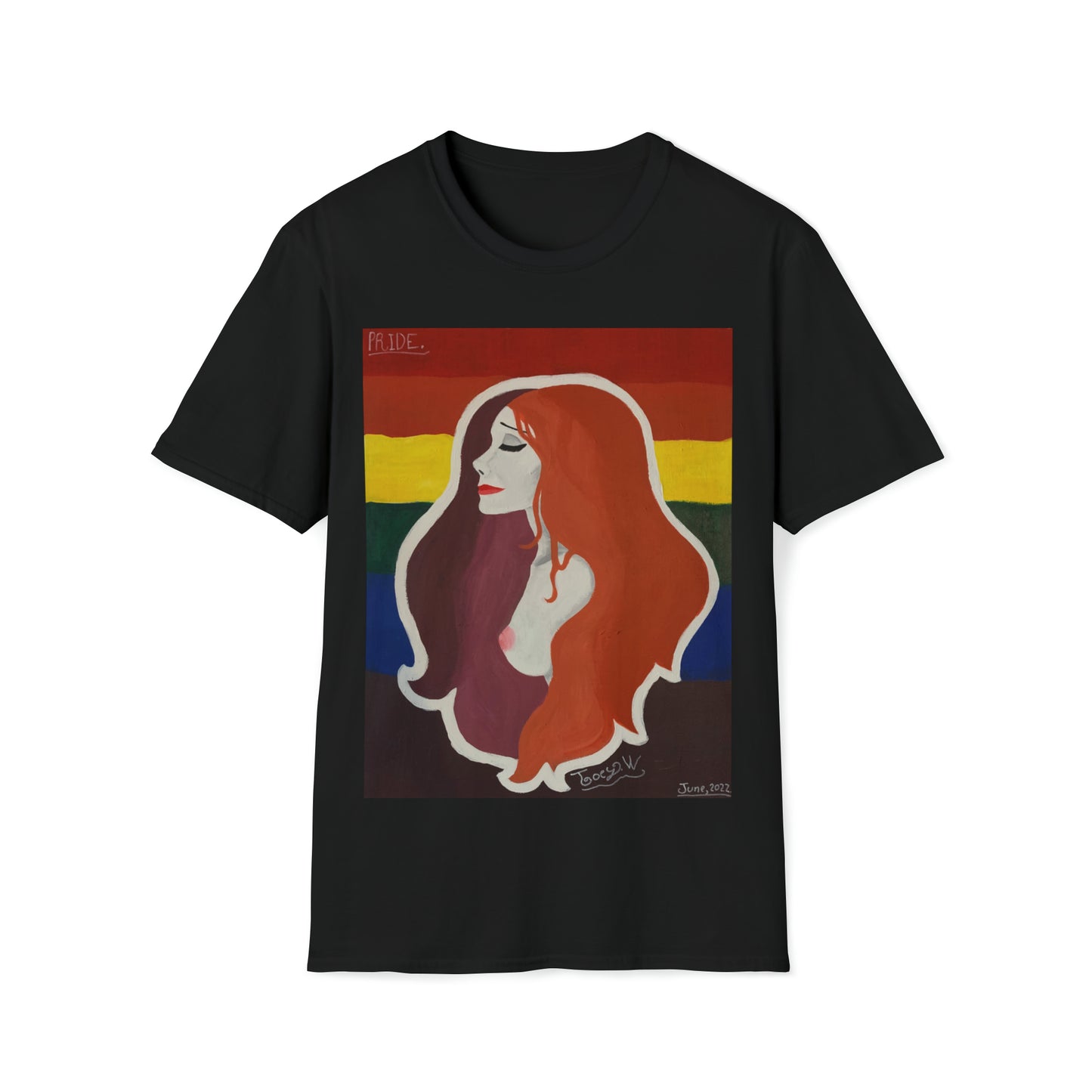 TJ "PRIDE" by Jordan (Joey) Watts.  Unisex Softstyle T-Shirt