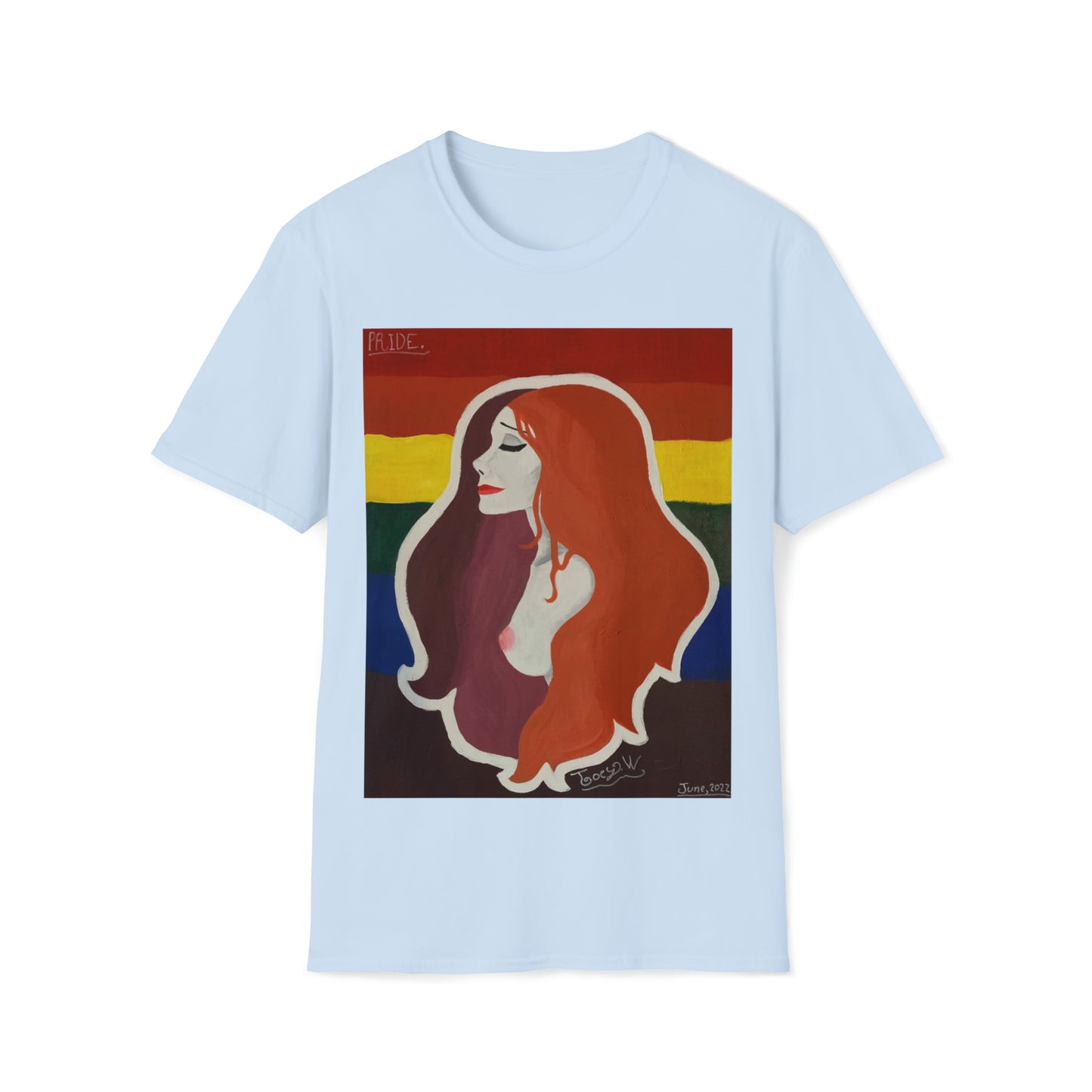 TJ "PRIDE" by Jordan (Joey) Watts.  Unisex Softstyle T-Shirt