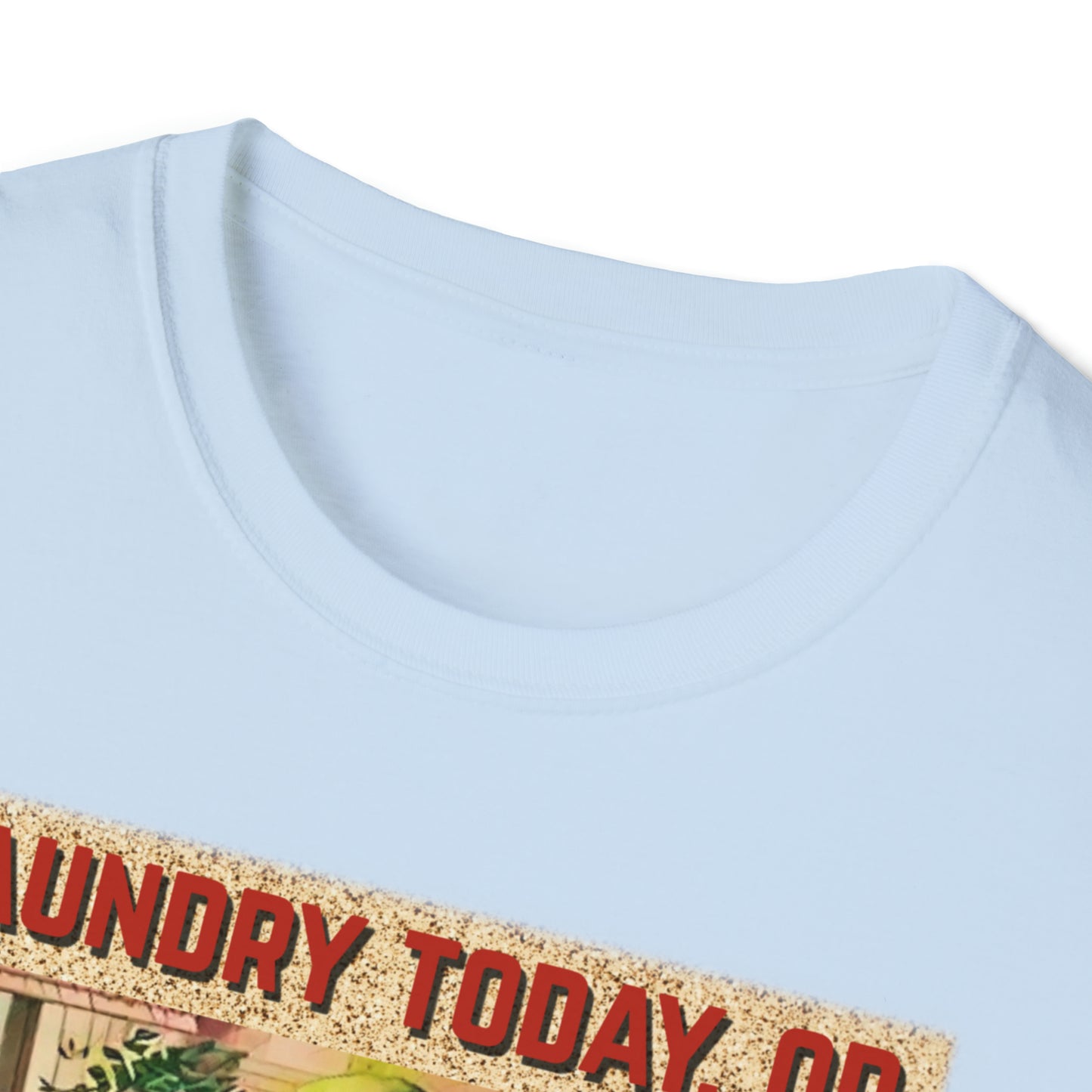 T "Laundry Today, or Naked Tomorrow Unisex Softstyle T-Shirt