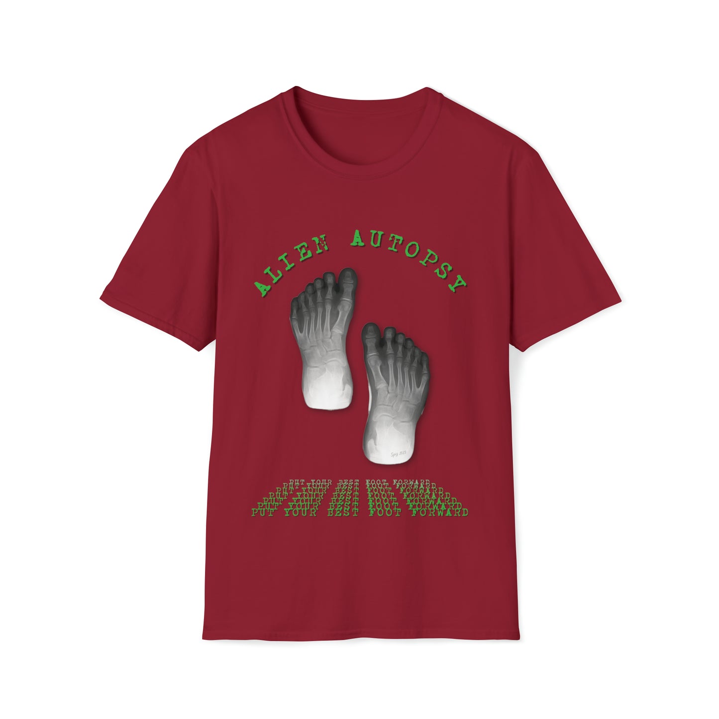 T "Best Foot Forward"  Alien Autopsy Unisex Softstyle T-Shirt