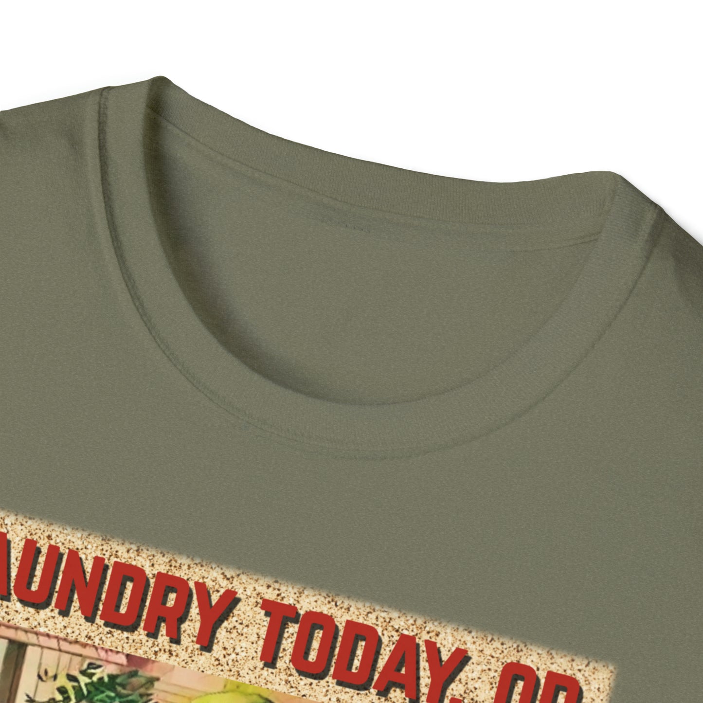 T "Laundry Today, or Naked Tomorrow Unisex Softstyle T-Shirt