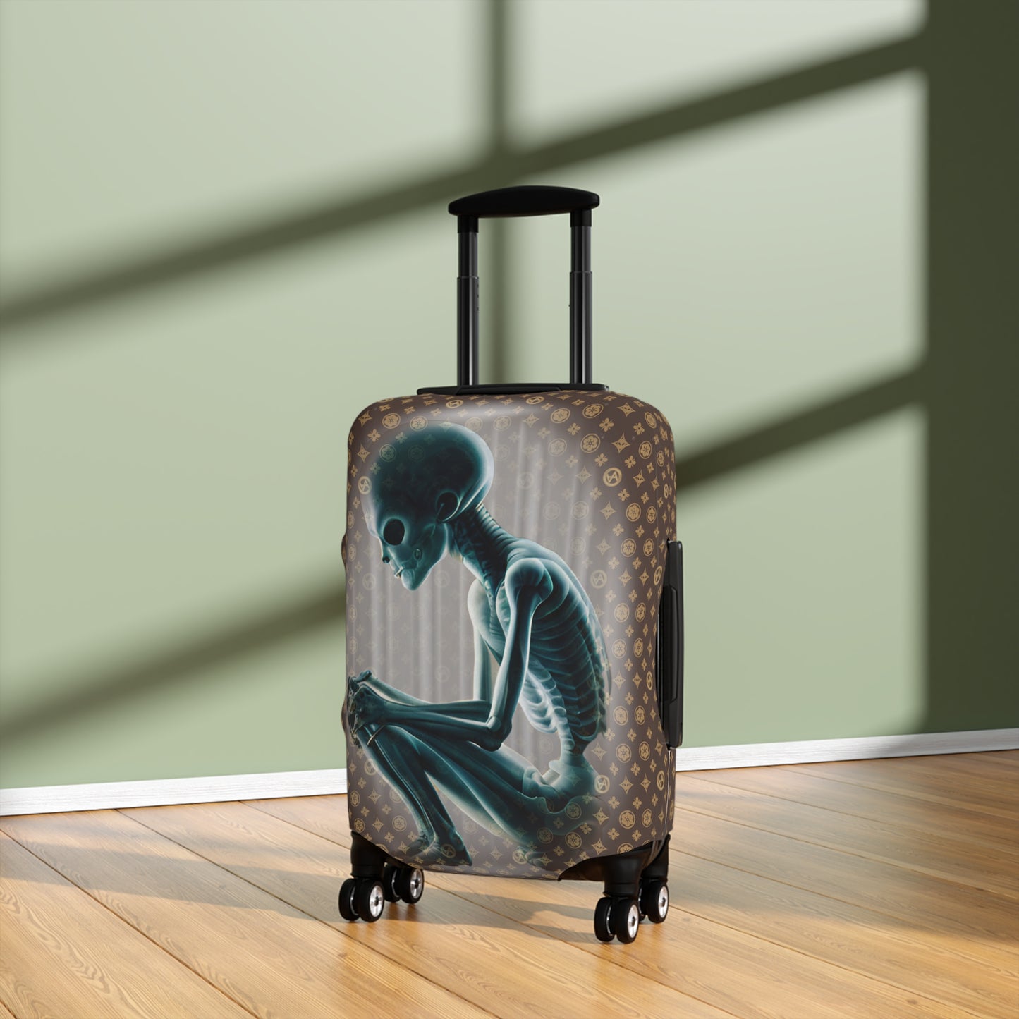 1H "Nothing To Declare" Carry On Suitcase Protector (Alien Autopsy Designer Cover)