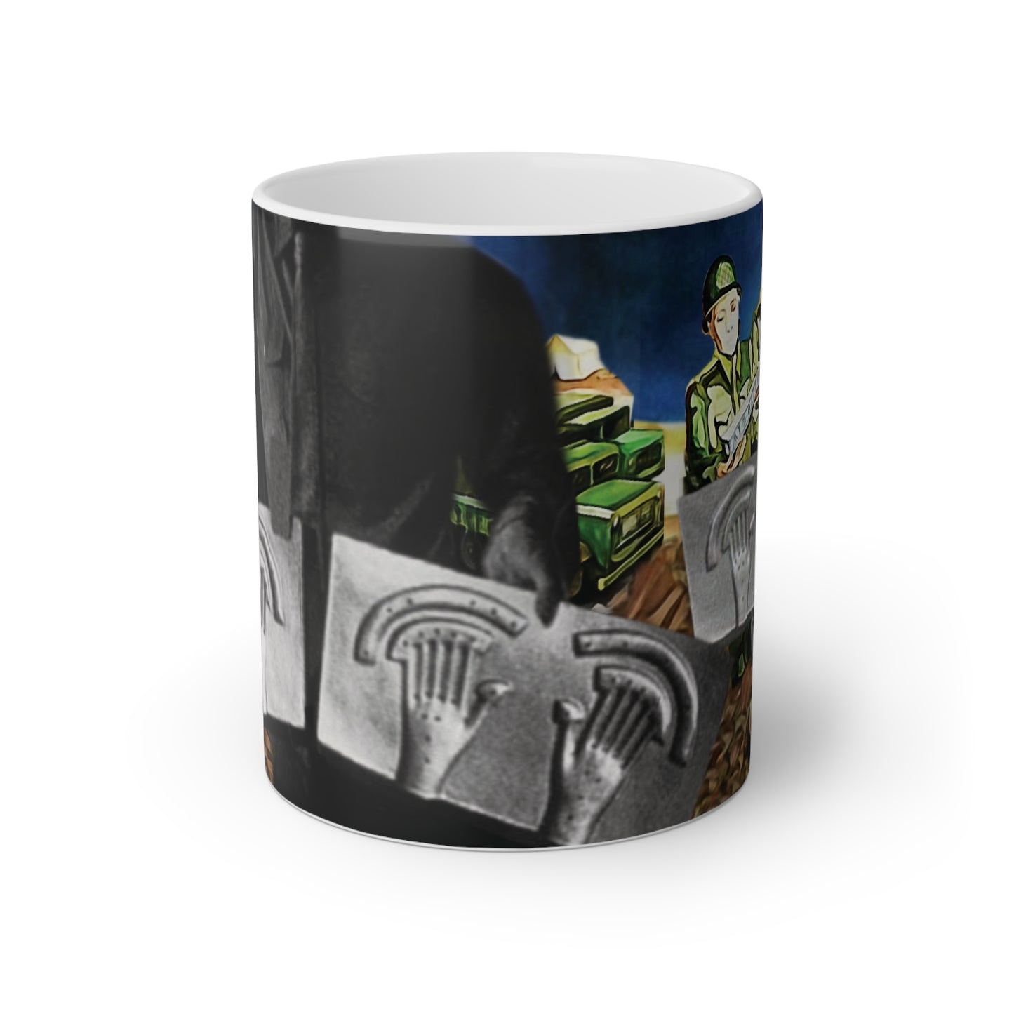 MUG: "Alien Autopsy Crash Site & Debris" White Mug, 11oz