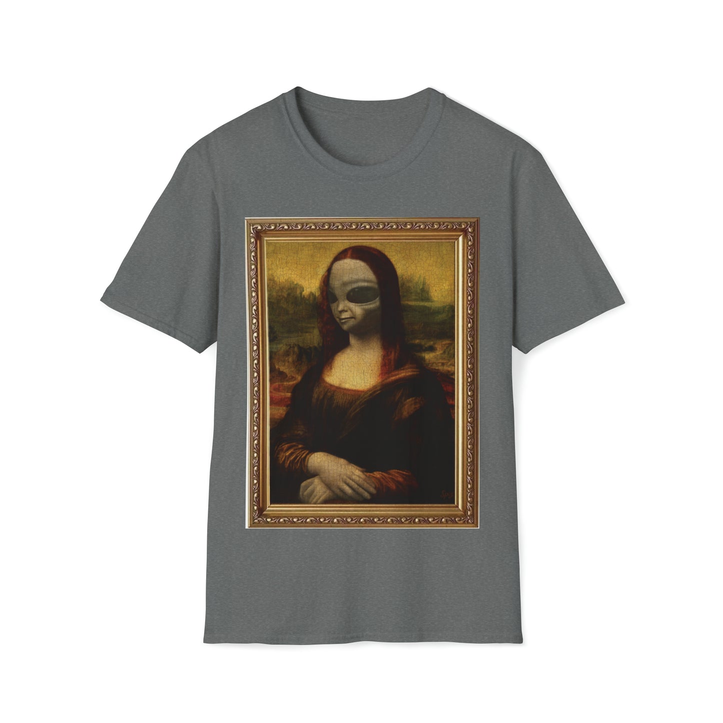 T "Alien Lisa" Classic Art Masters Unisex Softstyle T-Shirt