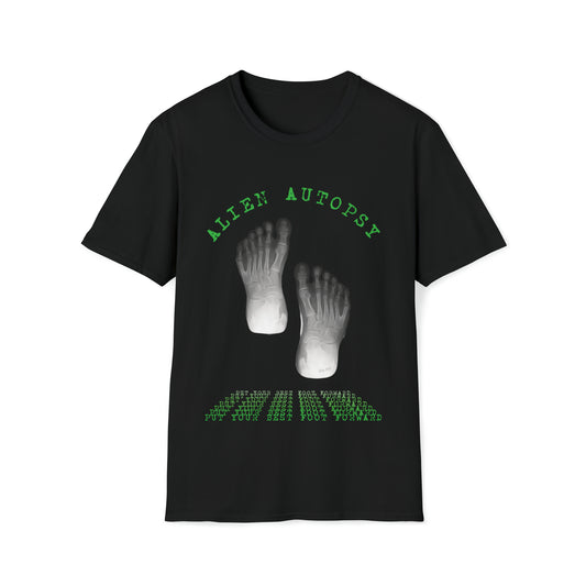 T "Best Foot Forward"  Alien Autopsy Unisex Softstyle T-Shirt