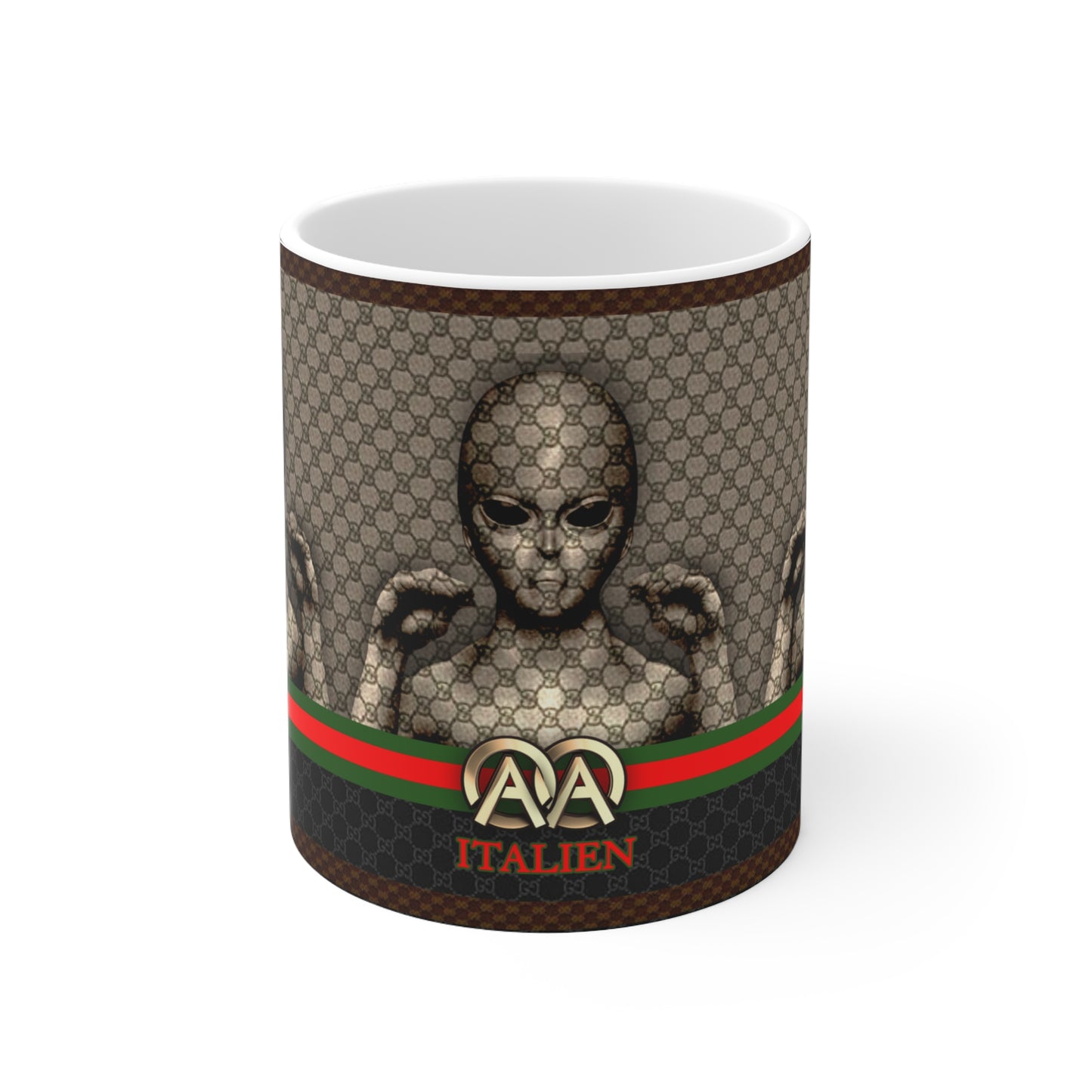 MUG: ITALIEN 'Hologram' Designer Ceramic Mug 11oz