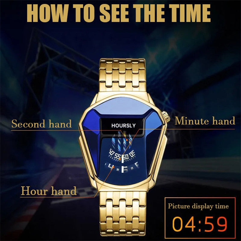 W Unisex Futuristic Alien Tech Watch, in many colour combinations Stainless Steel Technology Fashion Quartz Watch For Men 2021 Relogio Masculino