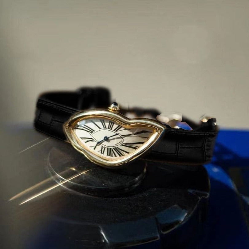 W Salvador Dali'en Melted Watch - Space Warp Melted Twist Luxury Watch Unisex Fashion Dali unusual Design