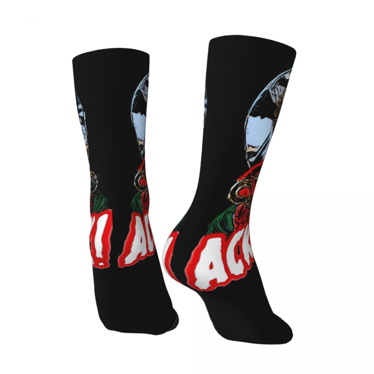 S 'ACK ACK Mars Attacks' Socks Fun Unisex Vintage Harajuku Hip Hop Novelty Pattern Crew Crazy Sock Gift Printed