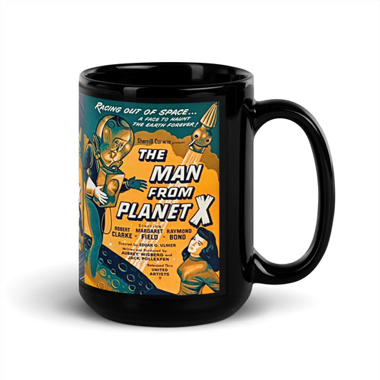 MUG: The Man From Planet X Black Glossy Mug