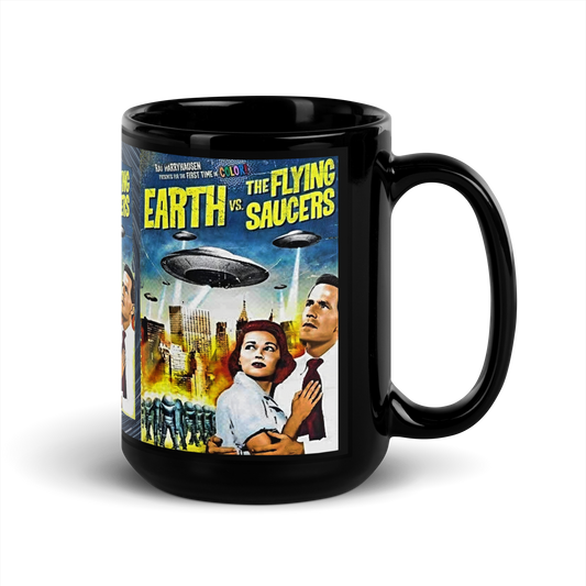 MUG: Earth Vs Flying Saucers #2 Black Glossy Mug