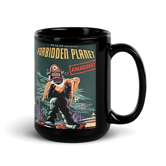 MUG: Forbidden Planet Black Glossy Mug