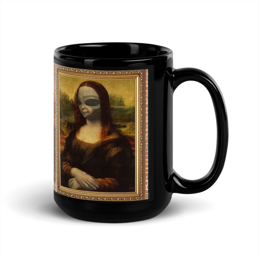 MUG: Alien Lisa Black Glossy Mug