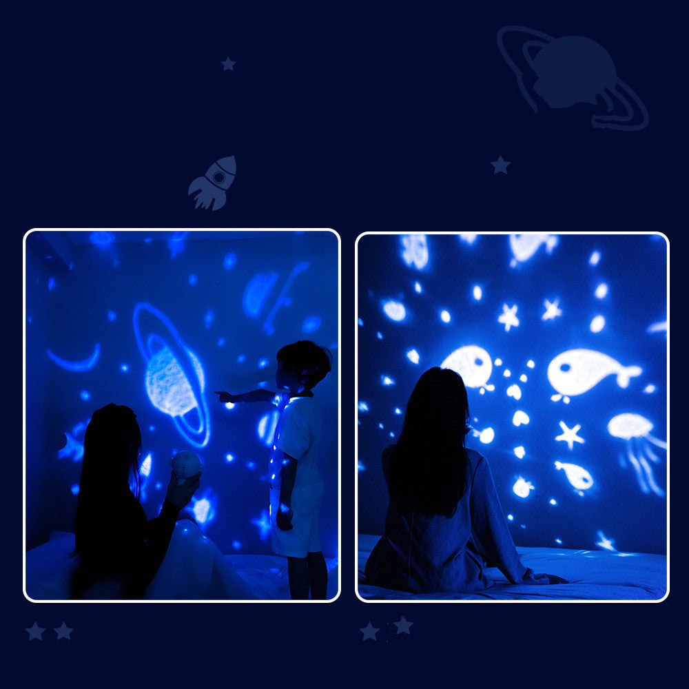 GA Galaxy Star Projector Starry Sky Night Light Astronaut Lamp Room Decr Gift Child Kids Baby Christmas Spaceman Projection