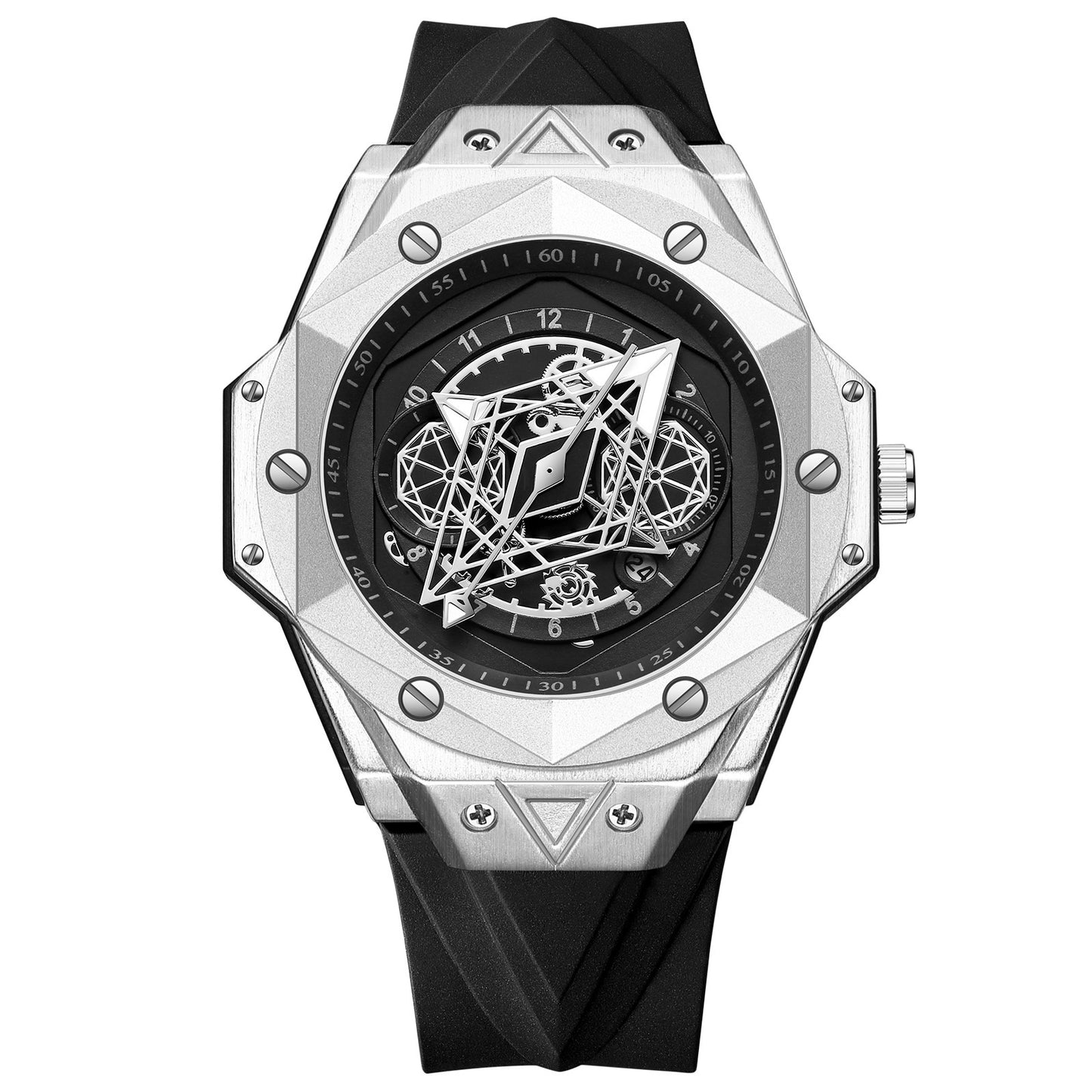 W Intergalactic Symmetry Men's Waterproof Silicone Quartz Watch