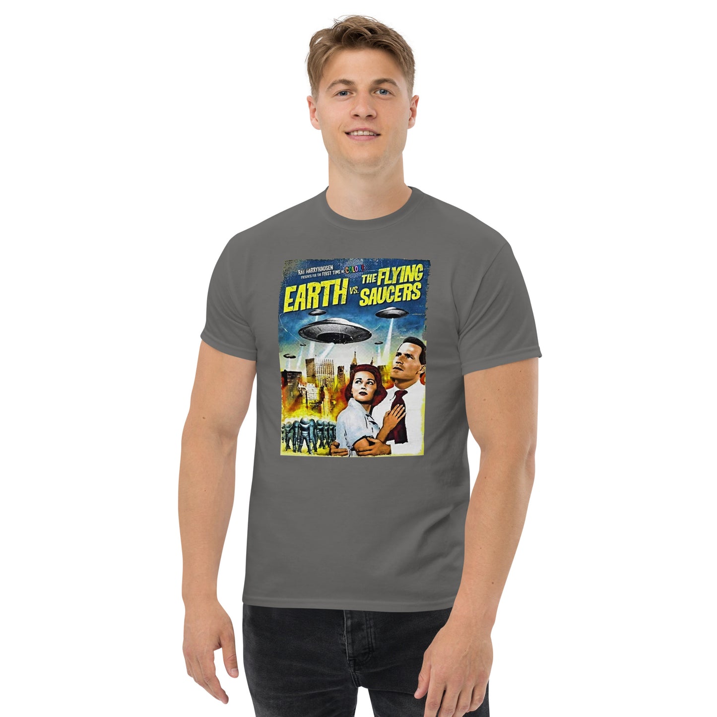 T Earth vs Flying Saucers Men's classic tee