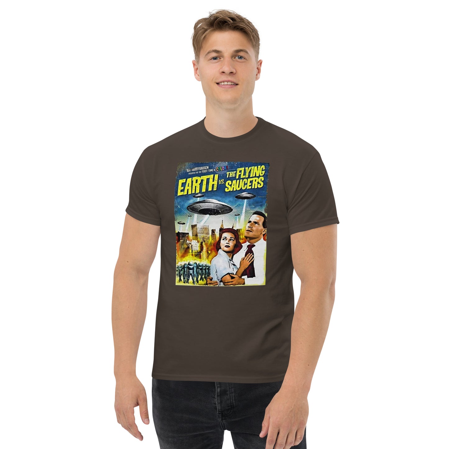 T Earth vs Flying Saucers Men's classic tee