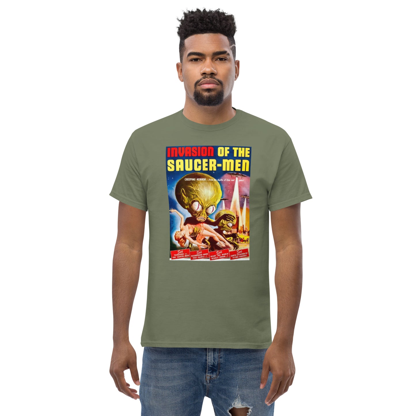 T Invasion Of The Saucer-Men Men's classic tee