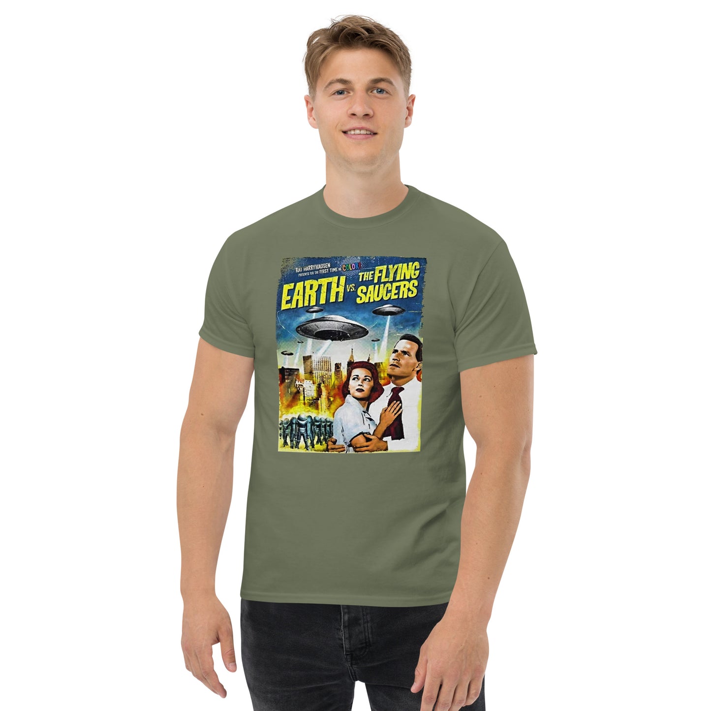 T Earth vs Flying Saucers Men's classic tee