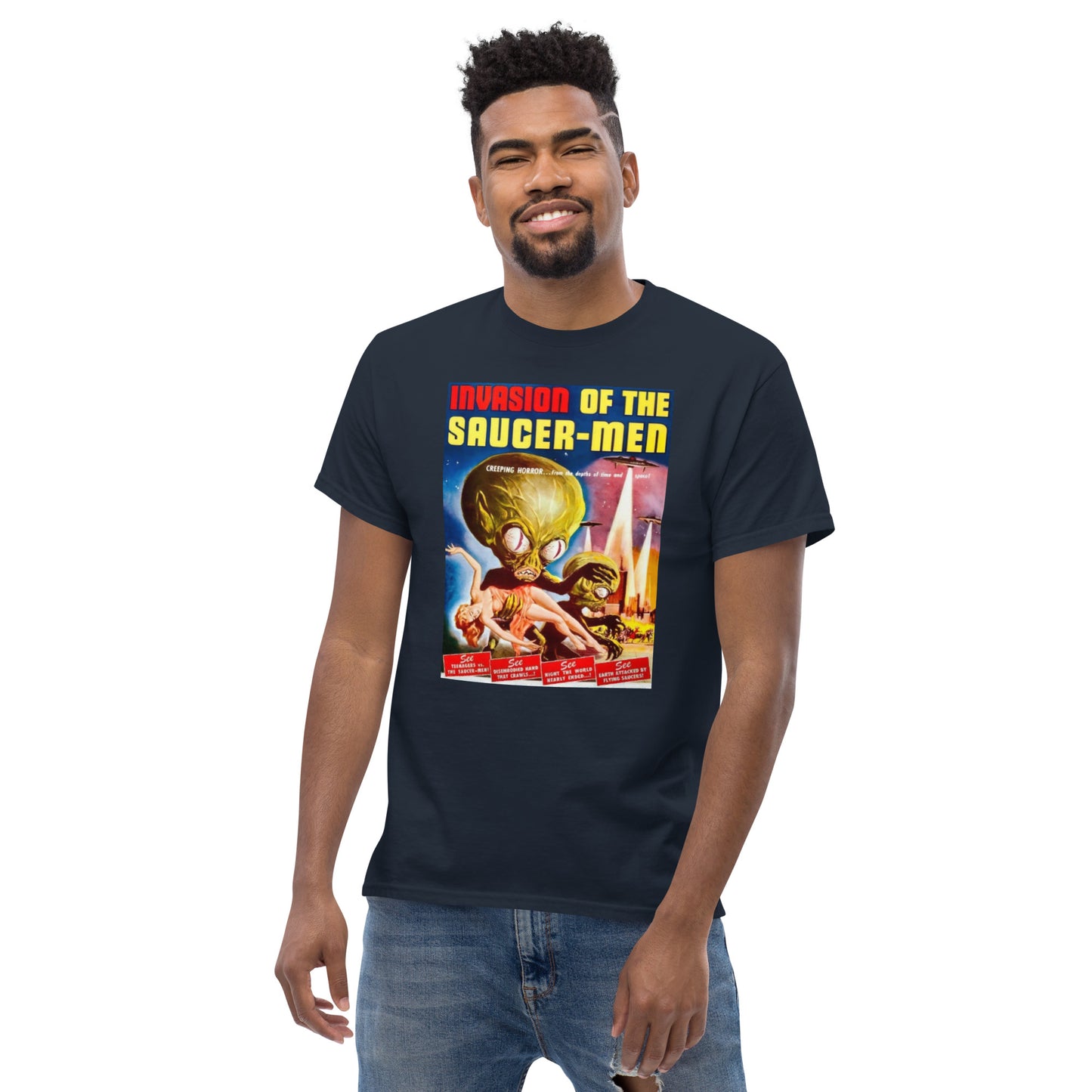 T Invasion Of The Saucer-Men Men's classic tee