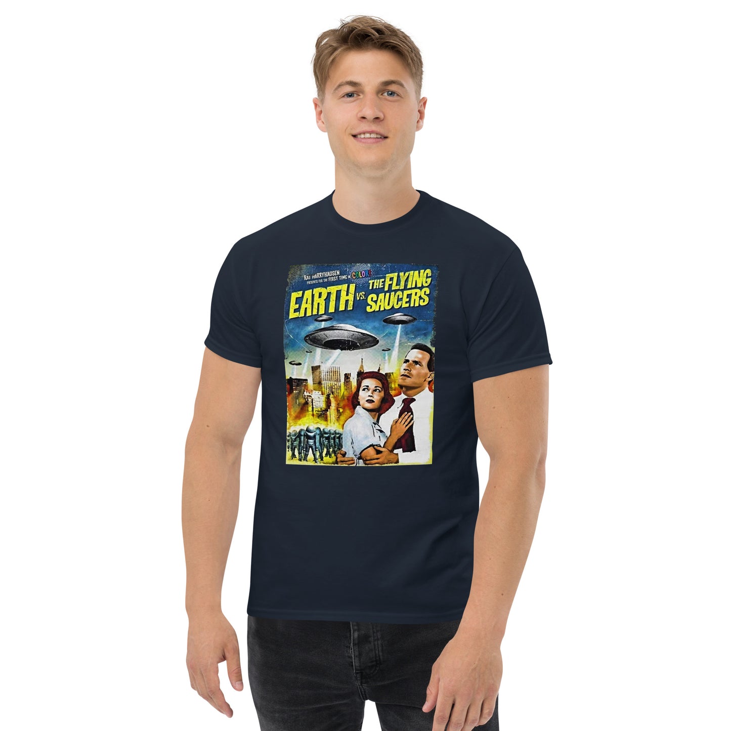 T Earth vs Flying Saucers Men's classic tee