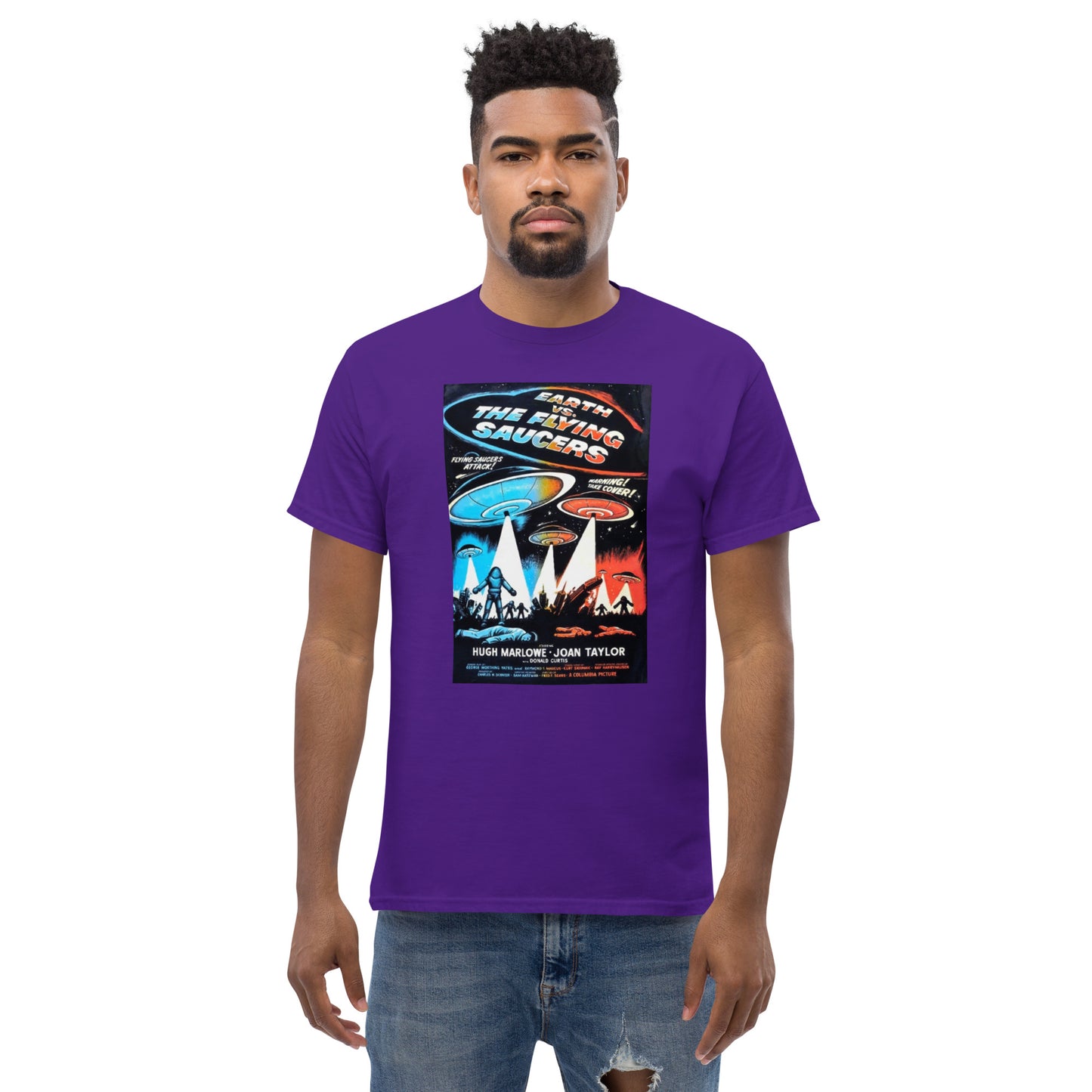 T Earth Vs Flying Saucers #2 Men's classic tee