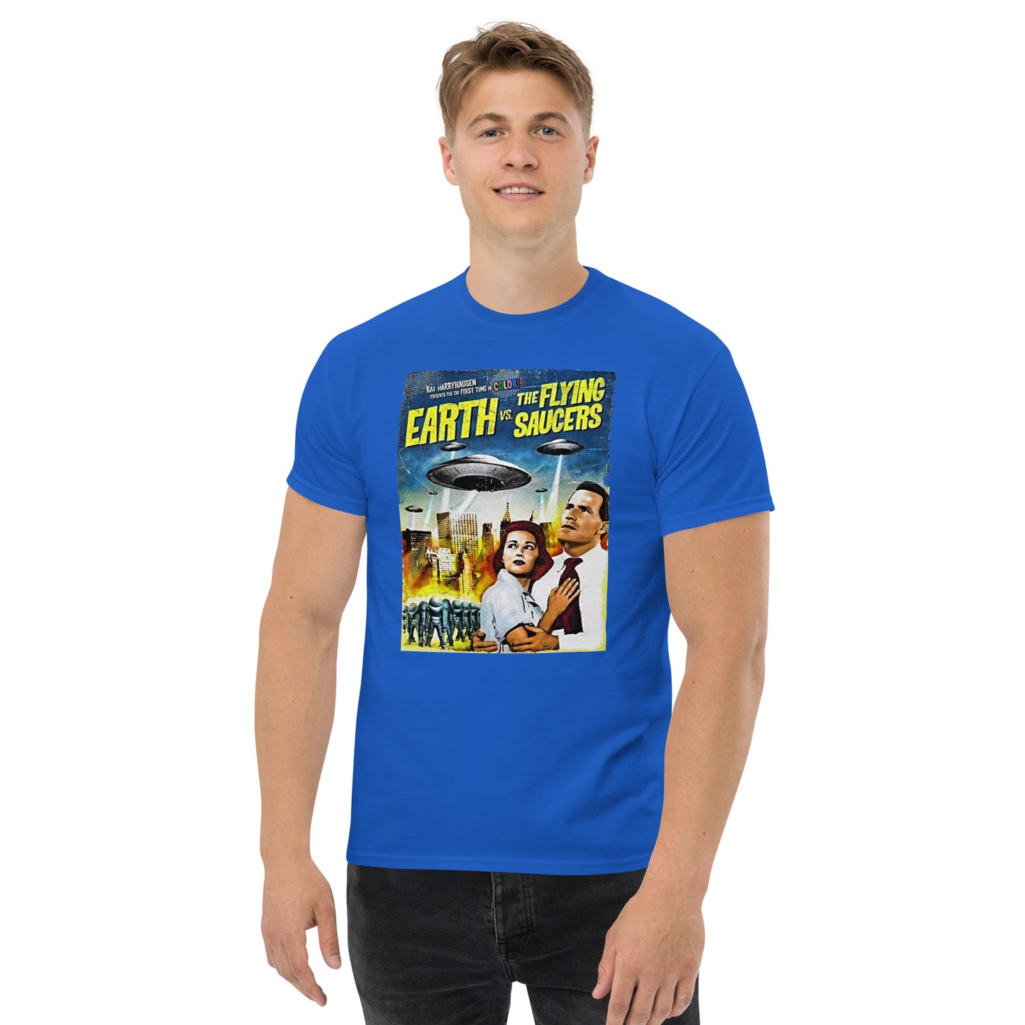 T Earth vs Flying Saucers Men's classic tee