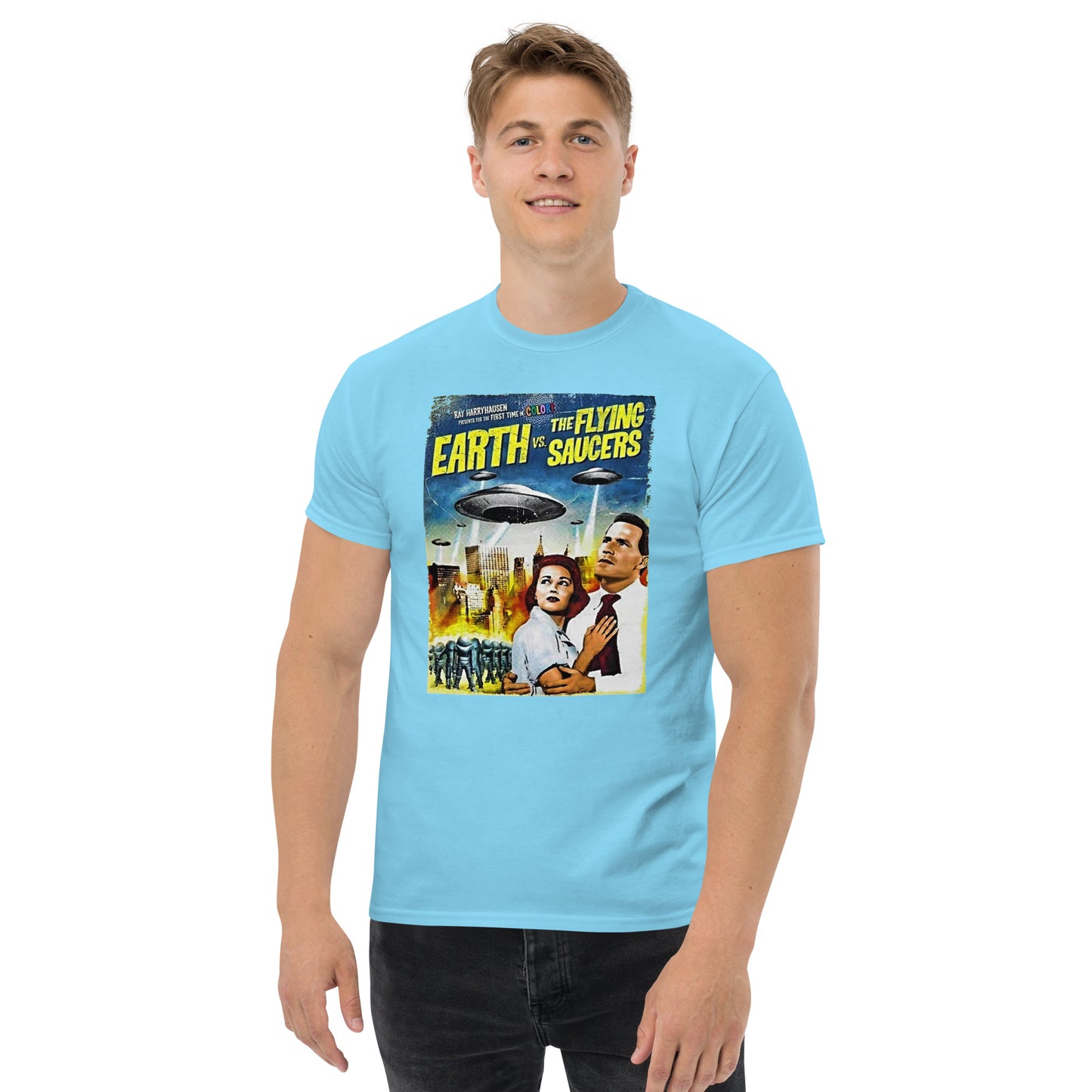 T Earth vs Flying Saucers Men's classic tee