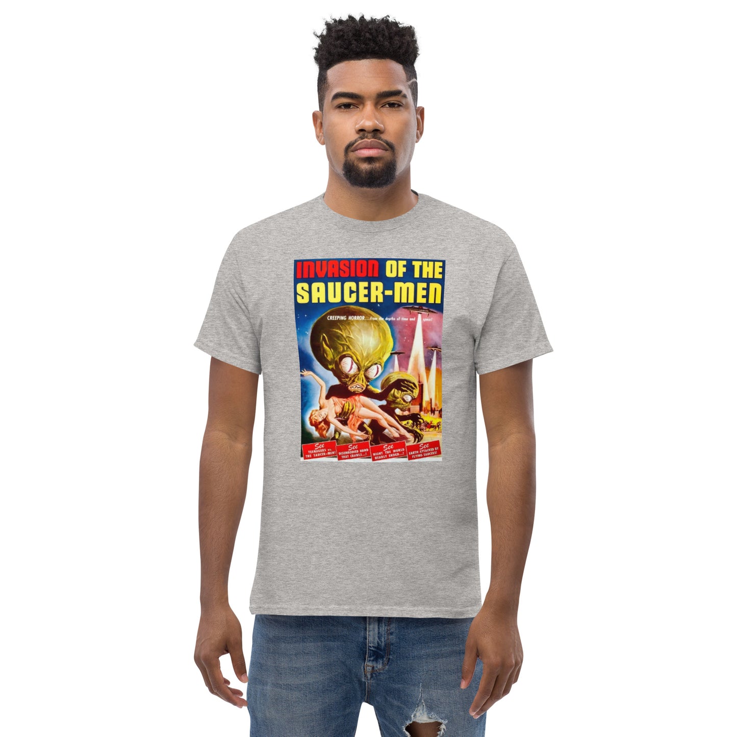 T Invasion Of The Saucer-Men Men's classic tee