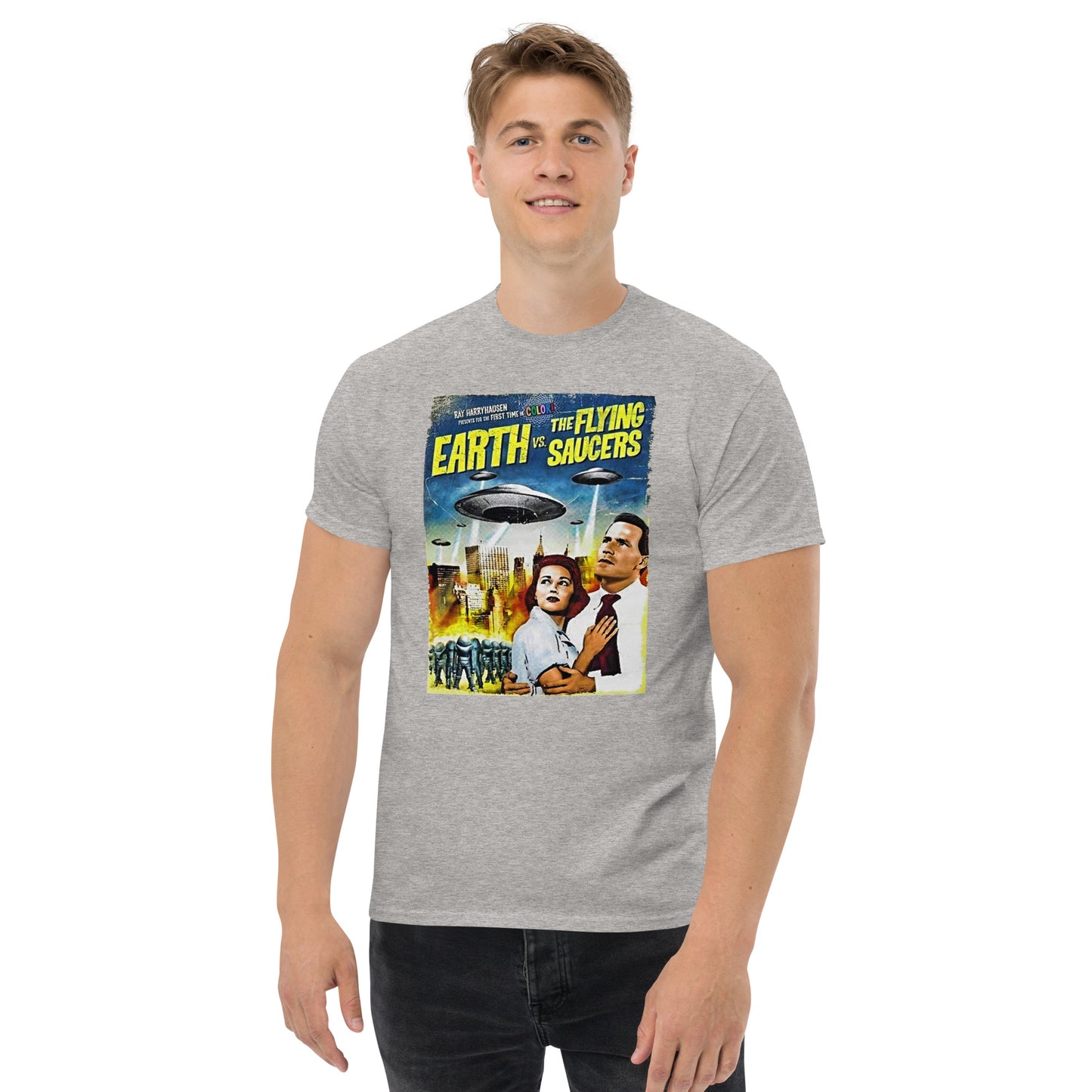 T Earth vs Flying Saucers Men's classic tee